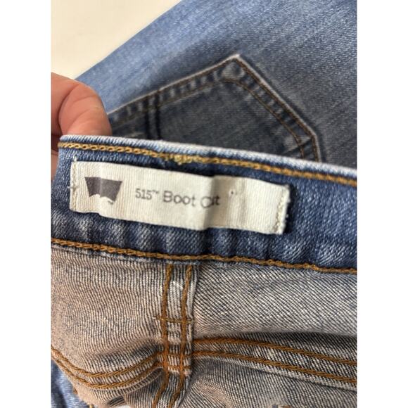 Bootcut Levis 515 Bootcut Size 12 S/C Women's Denim Blue Jeans Button Pockets - Picture 5 of 10